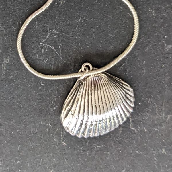 shell necklace made by a student