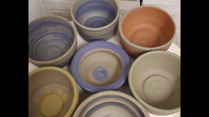 thrown pots with Geraldine Francis Ceramics