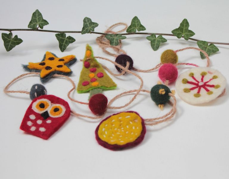 Create a unique heirloom Christmas garland.