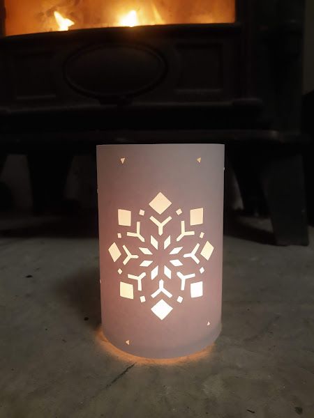 Christmas snowflake lantern