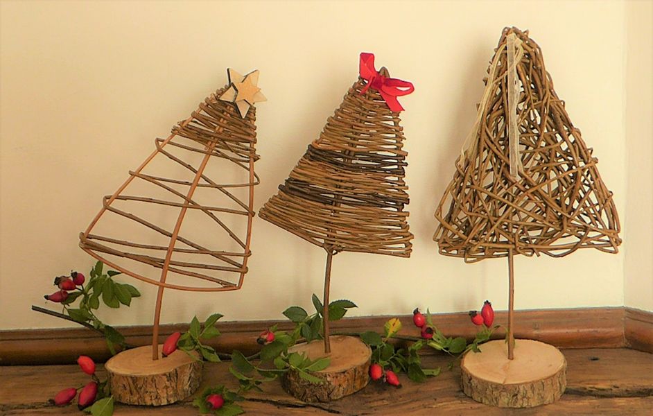 Christmas trees different styles