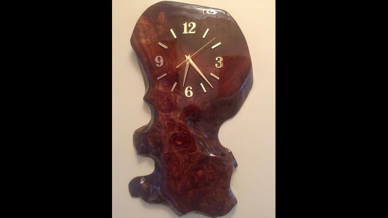 Burr Elm, Wall Clock