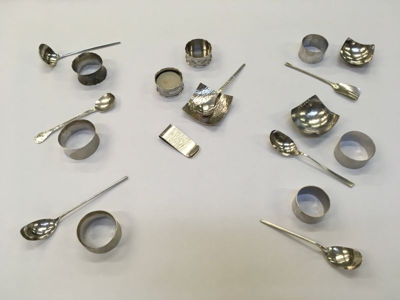 Student Spoons with small bowl and napkin ring