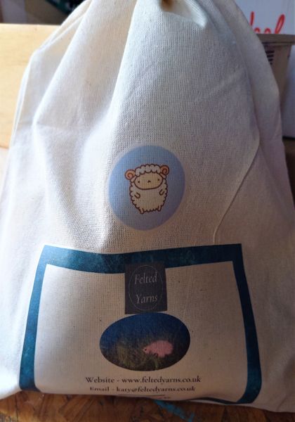 Printed Cotton Drawstring Kit Bag
