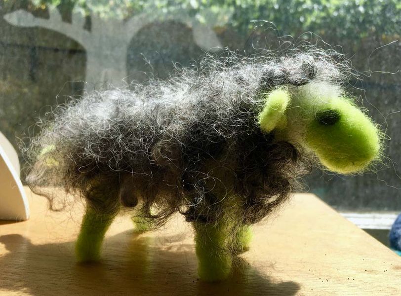 Fab, lime green and grey sheep