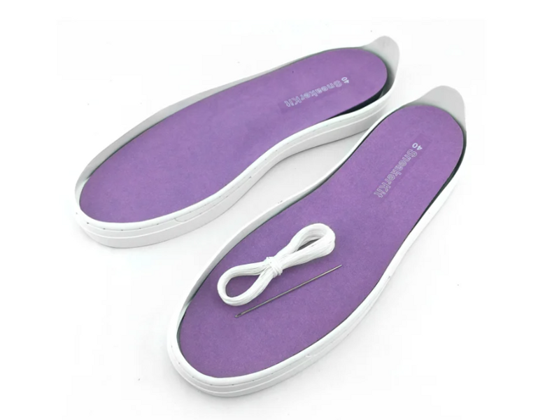 white rubber sneaker soles