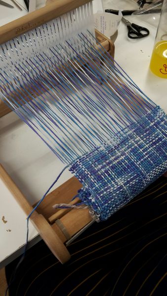 Gorgeous batik yarn in both warp and weft