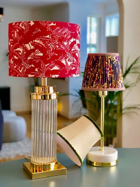 Pleated, Tailored and Modern Drum Lampshades