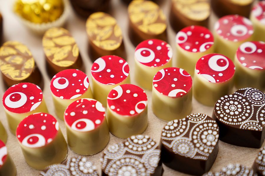 Handmade moulded chocolates