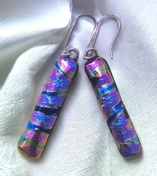 Microwave kiln earrings