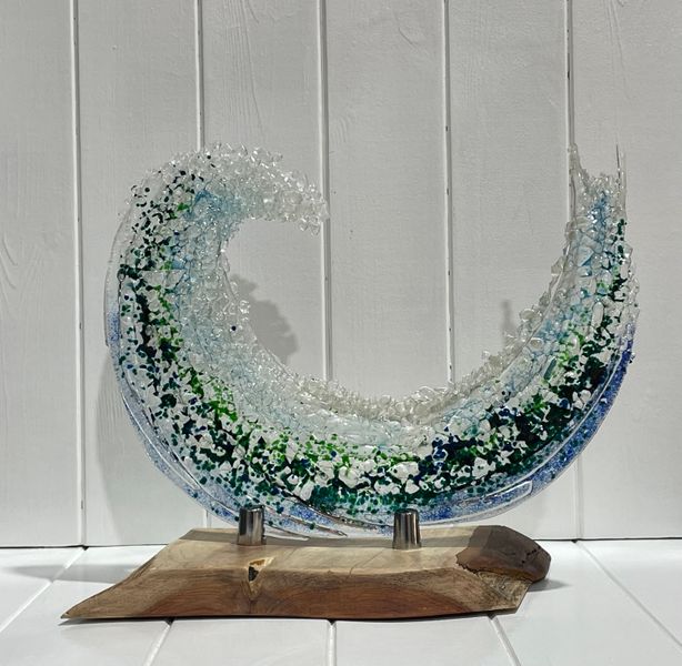 Capture the power and life of the ocean in fused glass!