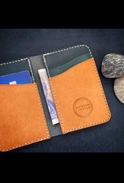 Bempton hand stitched leather bifold wallet