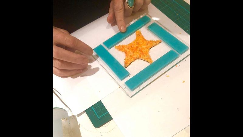fused glass starfish 1 day workshop 