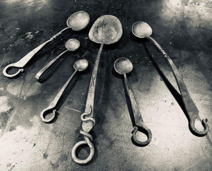 Forged spoons for the Lord of the Rings