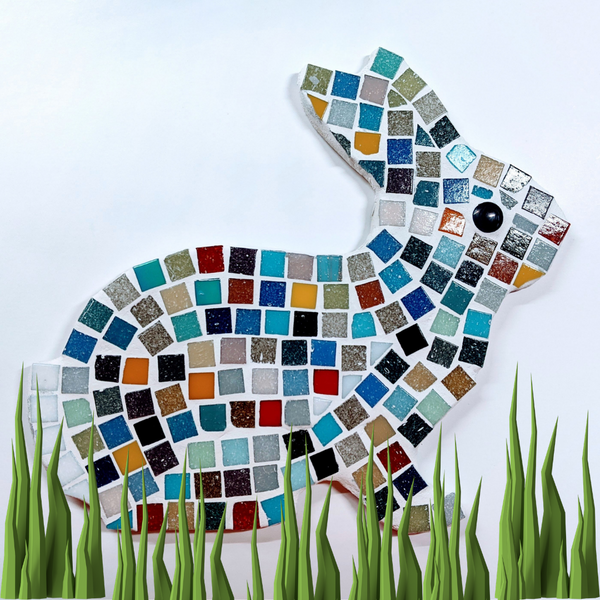 Multi Coloured Bunny Rabbit Mosaic Kit