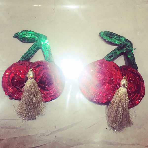 Cherry nipple tassels