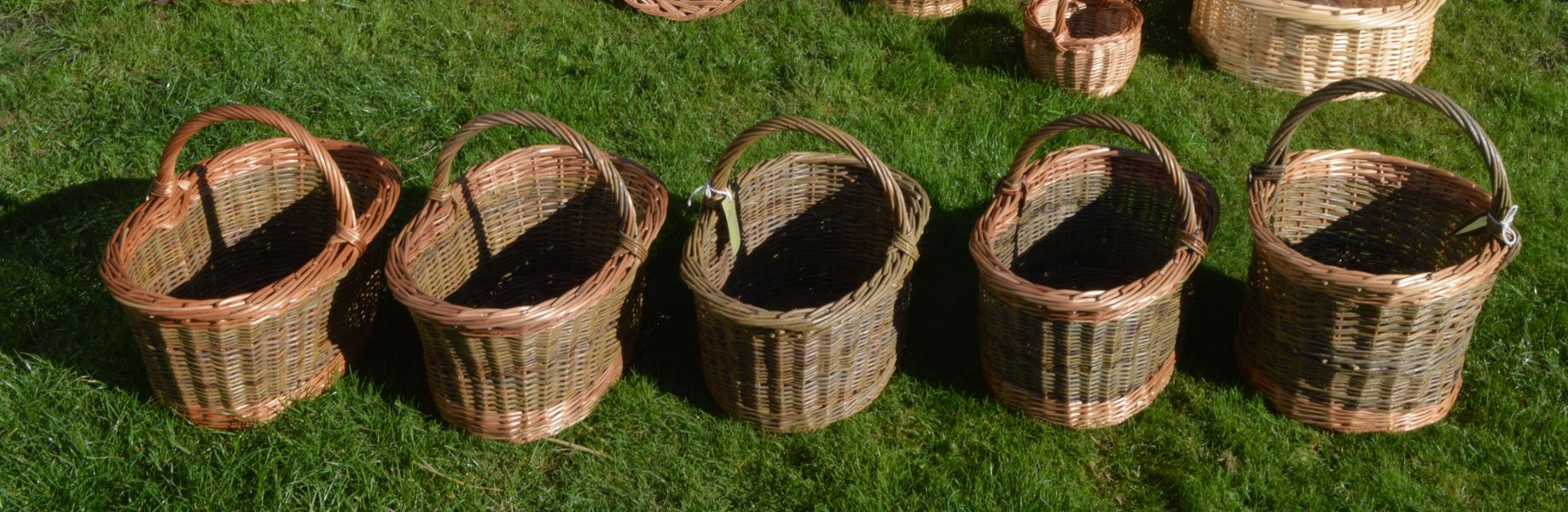 Oval baskets made by Jane Welsh
