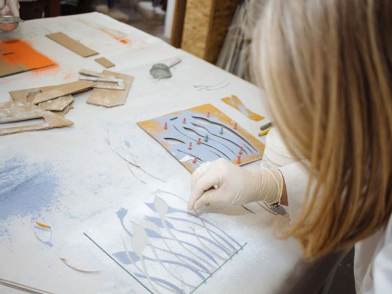 Glass Fusing with Enamels - Two Person Private 3 Hour Workshop