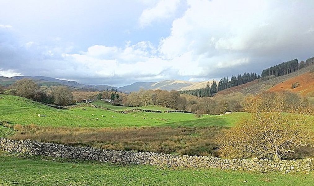 Beautiful views from the farm, Kentmere Valley, near Staveley