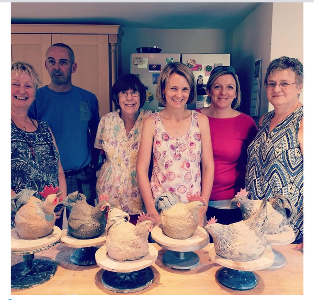 A very proud group at this Chicken Workshop