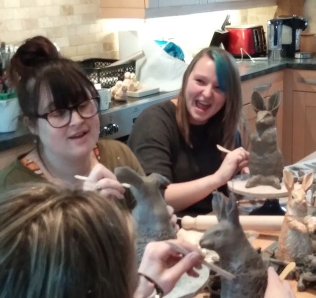 Lots of fun at this rabbit workshop