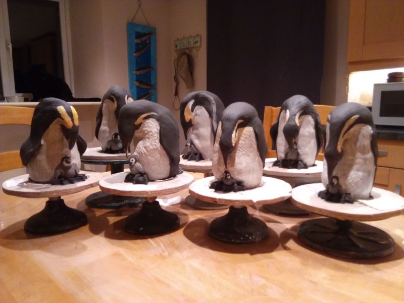 These penguin and chick sculptures are suitable for all abilities