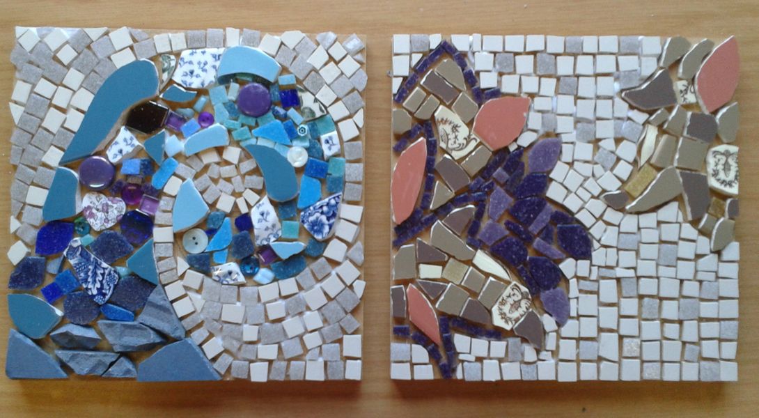 Student work Mosaic workshop Nottingham