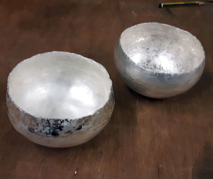 Progress on Jane and Lynn's tumblers after day 2.