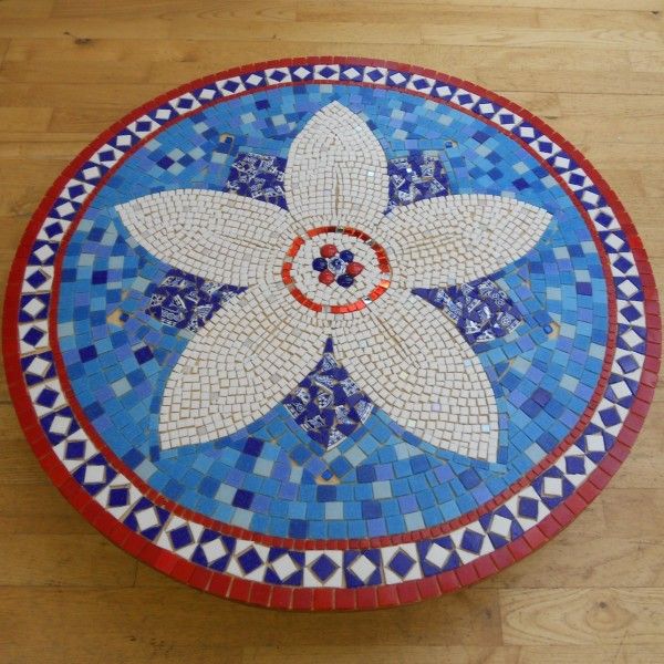 Table top - student's work created on zantium studios mosaic course