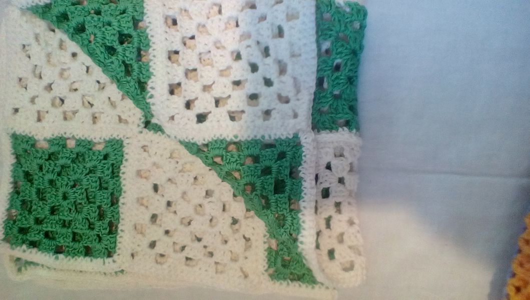 close up granny square