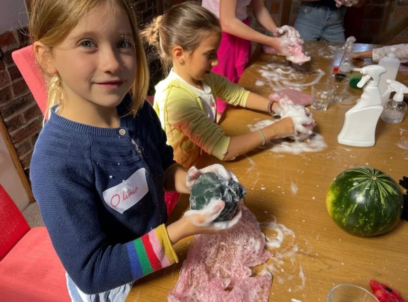 Summer wet felting water melon vessels!