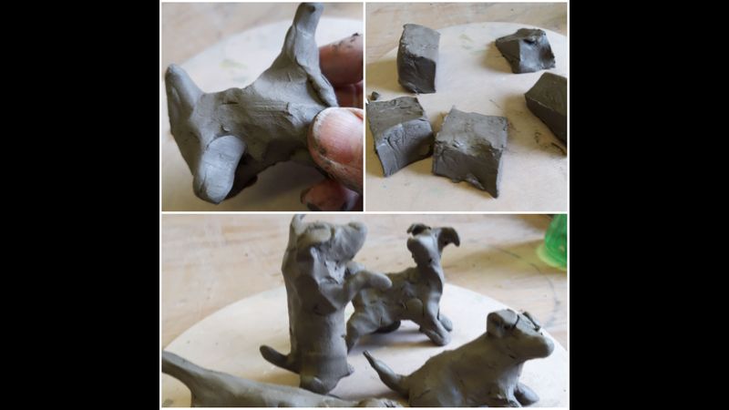 clay modelling, maquettes