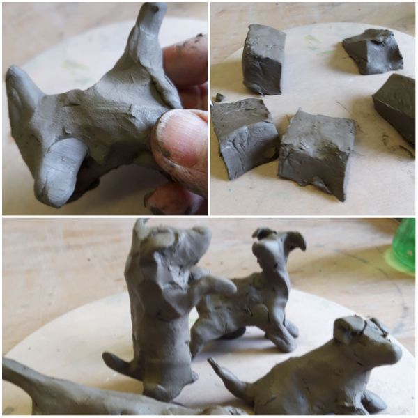 clay modelling, maquettes