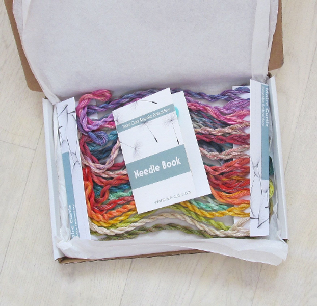 Unique fine perle variegated threads gift box.
