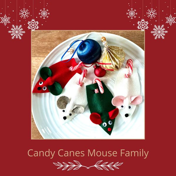 Candy Cane Mouse family 