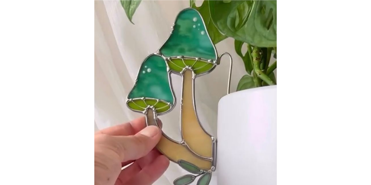 Mushroom Plant Pot Decoration