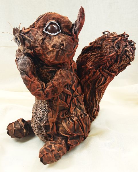 Fabric Sculpted Squirrel