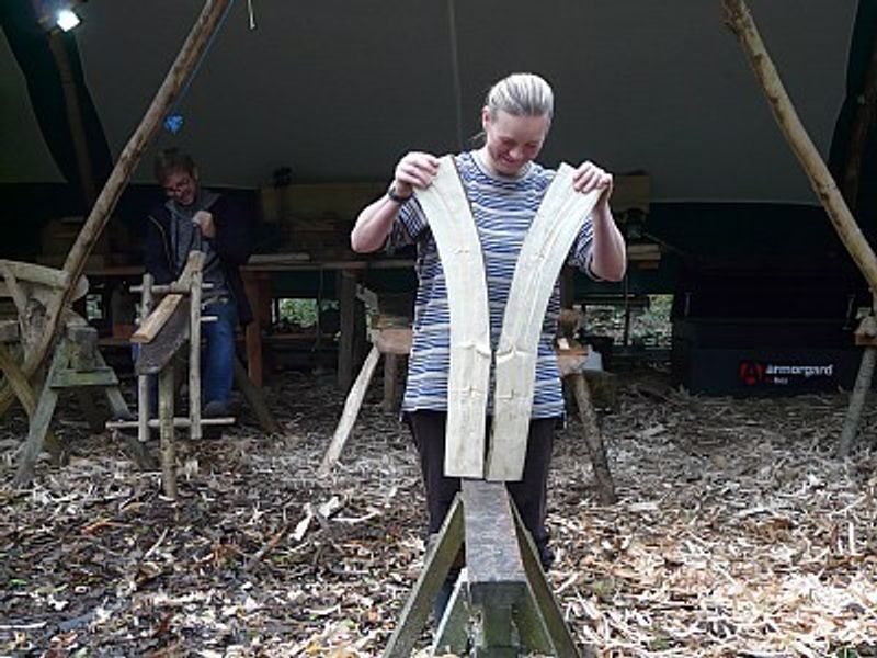 Sycamore side panels with a useful natural curvature