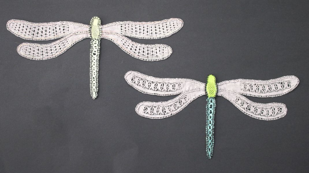 Milanese Lace - Dragon Flies in Flight
