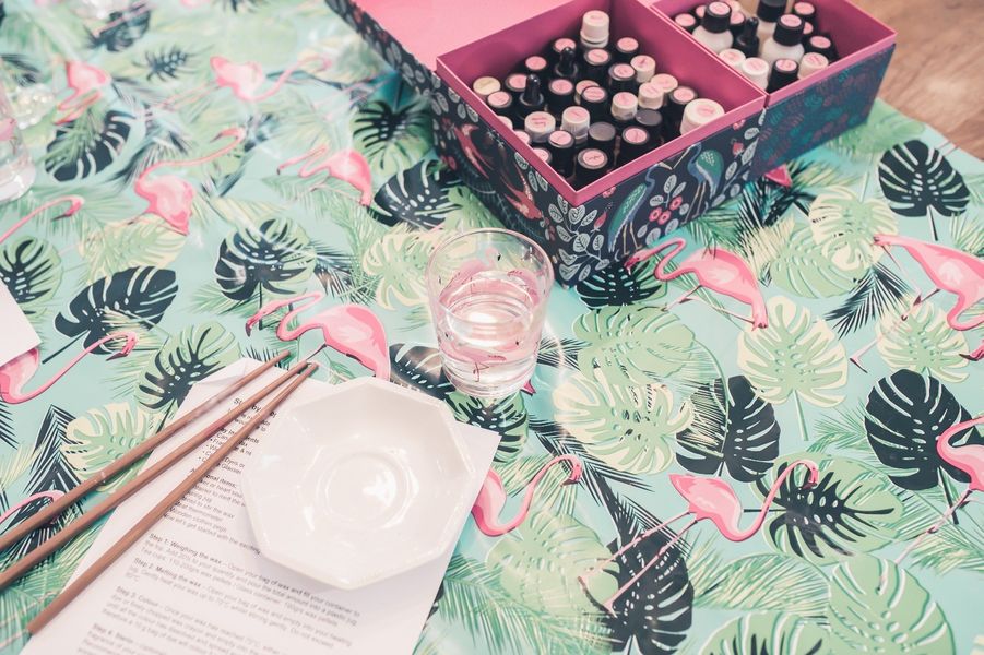 Aromatherapy candle making