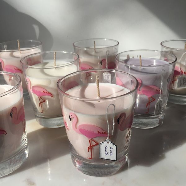 Flamingo Candle making