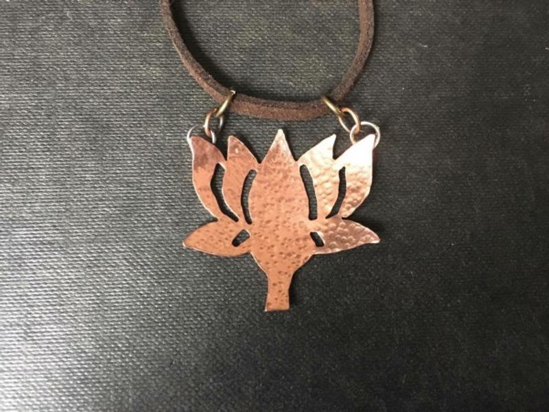 Students copper work from silver jewellery workshop