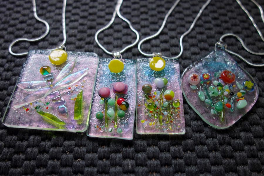 Fused Glass Relief class, Leyland Studio