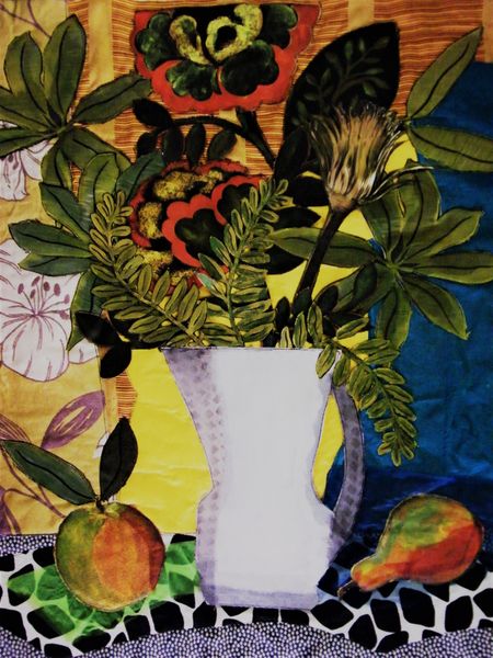 Still life with fruit and flowers - Imogen Bittner