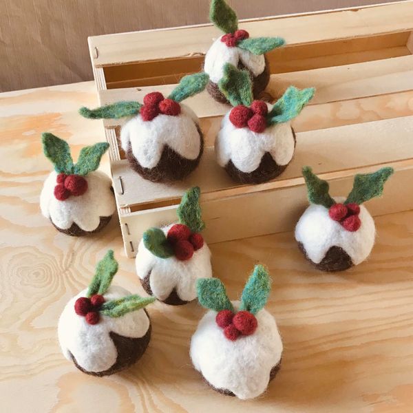 Xmas Puddings made by participants