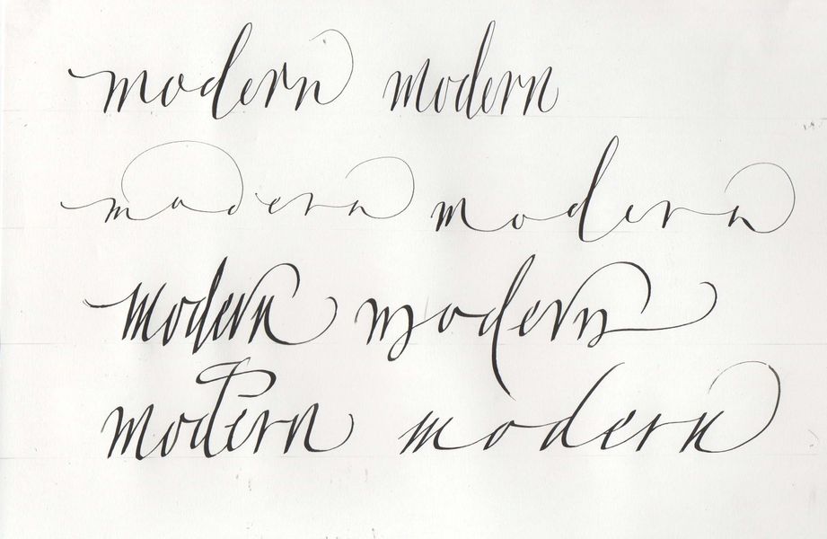 modern calligraphy, pointed pen, Ely Cambs