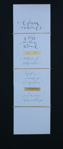 italic variation,  metal leaf, all levels taught calligraphy near Ely qualifications available