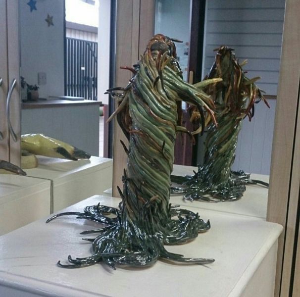 Nature woman sculpture made by a student
