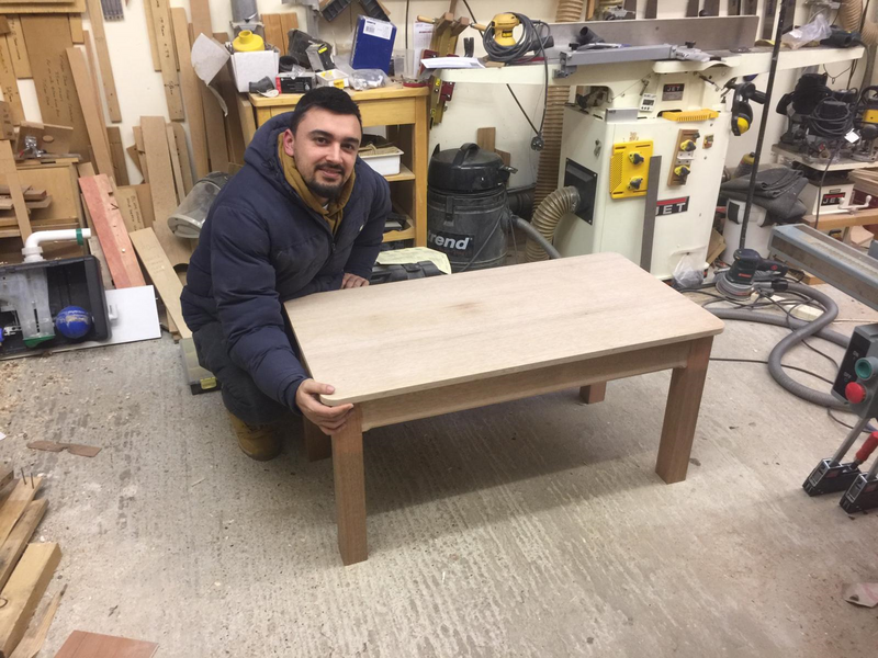 Finished coffee table, woodwork, intermediate, West Byfleet, Surrey