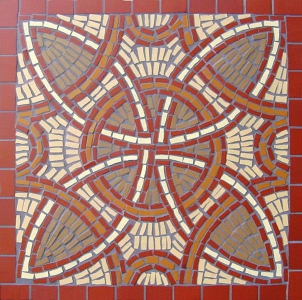 Create a roman style mosaic in my Yorkshire mosaic workshops